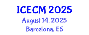 International Conference on Environment, Chemistry and Management (ICECM) August 14, 2025 - Barcelona, Spain