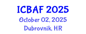International Conference on Banking, Accounting and Finance (ICBAF) October 02, 2025 - Dubrovnik, Croatia