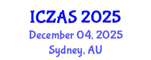 International Conference on Zoology and Animal Science (ICZAS) December 04, 2025 - Sydney, Australia