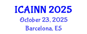 International Conference on Artificial Intelligence and Neural Networks (ICAINN) October 23, 2025 - Barcelona, Spain