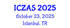 International Conference on Zoology and Animal Science (ICZAS) October 23, 2025 - Istanbul, Turkey