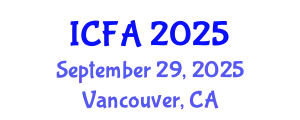 International Conference on Fisheries and Aquaculture (ICFA) September 29, 2025 - Vancouver, Canada