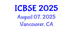 International Conference on Biomechanics and Sports Engineering (ICBSE) August 07, 2025 - Vancouver, Canada