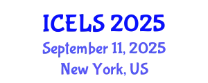 International Conference on Education and Learning Sciences (ICELS) September 11, 2025 - New York, United States