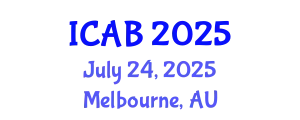 International Conference on Agriculture and Biotechnology (ICAB) July 24, 2025 - Melbourne, Australia