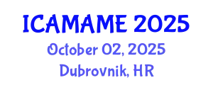 International Conference on Aerospace, Mechanical, Automotive and Materials Engineering (ICAMAME) October 02, 2025 - Dubrovnik, Croatia
