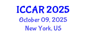 International Conference on Control, Automation and Robotics (ICCAR) October 09, 2025 - New York, United States