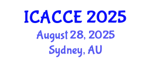International Conference on Applied Chemistry and Chemical Engineering (ICACCE) August 28, 2025 - Sydney, Australia