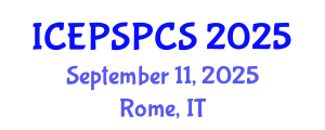 International Conference on Electric Power System Protection and Control System (ICEPSPCS) September 11, 2025 - Rome, Italy