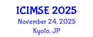 International Conference on Industrial and Manufacturing Systems Engineering (ICIMSE) November 24, 2025 - Kyoto, Japan
