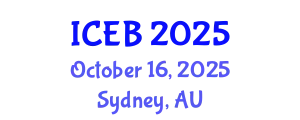 International Conference on Ecosystems and Biodiversity (ICEB) October 16, 2025 - Sydney, Australia