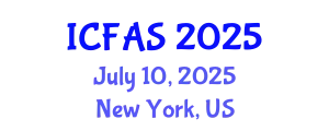 International Conference on Fisheries and Aquatic Sciences (ICFAS) July 10, 2025 - New York, United States