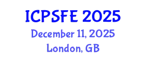 International Conference on Plasma Science and Fusion Engineering (ICPSFE) December 11, 2025 - London, United Kingdom
