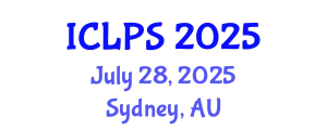 International Conference on Law and Political Science (ICLPS) July 28, 2025 - Sydney, Australia