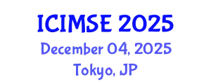 International Conference on Industrial and Manufacturing Systems Engineering (ICIMSE) December 04, 2025 - Tokyo, Japan