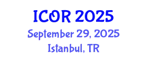 International Conference on Operations Research (ICOR) September 29, 2025 - Istanbul, Turkey