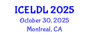 International Conference on E-Learning and Distance Learning (ICELDL) October 30, 2025 - Montreal, Canada