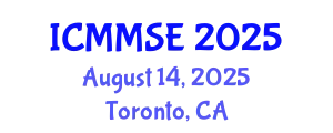 International Conference on Metallurgy, Materials Science and Engineering (ICMMSE) August 14, 2025 - Toronto, Canada