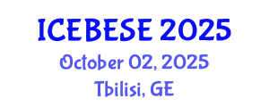 International Conference on Environmental, Biological, Ecological Sciences and Engineering (ICEBESE) October 02, 2025 - Tbilisi, Georgia