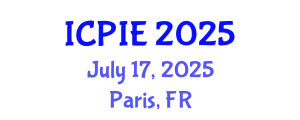 International Conference on Production and Industrial Engineering (ICPIE) July 17, 2025 - Paris, France