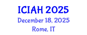 International Conference on Islamic Architecture and Heritage (ICIAH) December 18, 2025 - Rome, Italy