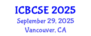 International Conference on Biological and Chemical Systems Engineering (ICBCSE) September 29, 2025 - Vancouver, Canada