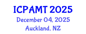 International Conference on 3D Printing and Additive Manufacturing Technology (ICPAMT) December 04, 2025 - Auckland, New Zealand