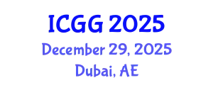 International Conference on Gas Geochemistry (ICGG) December 29, 2025 - Dubai, United Arab Emirates