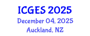 International Conference on Geography, Environment and Society (ICGES) December 04, 2025 - Auckland, New Zealand