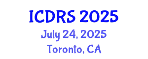 International Conference on Disability and Rehabilitation Sciences (ICDRS) July 24, 2025 - Toronto, Canada