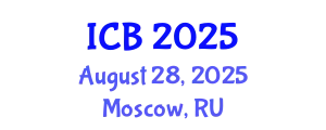 International Conference on Biology (ICB) August 28, 2025 - Moscow, Russia