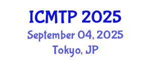 International Conference on Mathematical and Theoretical Physics (ICMTP) September 04, 2025 - Tokyo, Japan