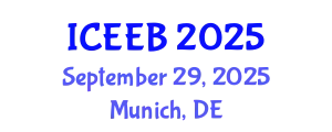 International Conference on Ecology and Environmental Biology (ICEEB) September 29, 2025 - Munich, Germany