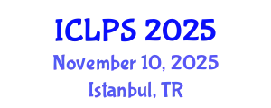 International Conference on Law and Political Science (ICLPS) November 10, 2025 - Istanbul, Turkey