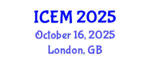 International Conference on Energy Management (ICEM) October 16, 2025 - London, United Kingdom