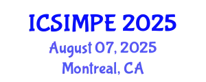 International Conference on Sports Injury Management and Performance Enhancement (ICSIMPE) August 07, 2025 - Montreal, Canada