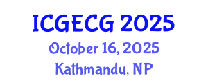 International Conference on Geotechnical Engineering and Computational Geophysics (ICGECG) October 16, 2025 - Kathmandu, Nepal