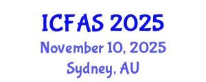 International Conference on Fisheries and Aquatic Sciences (ICFAS) November 10, 2025 - Sydney, Australia