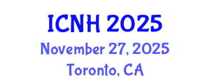 International Conference on Nursing and Healthcare (ICNH) November 27, 2025 - Toronto, Canada
