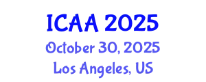 International Conference on Aeronautics and Aeroengineering (ICAA) October 30, 2025 - Los Angeles, United States