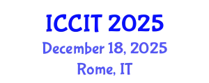 International Conference on Computing and Information Technology (ICCIT) December 18, 2025 - Rome, Italy