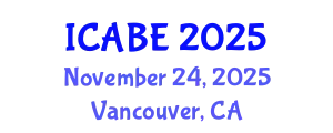 International Conference on Accounting, Business and Economics (ICABE) November 24, 2025 - Vancouver, Canada