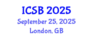 International Conference on Systems Biology (ICSB) September 25, 2025 - London, United Kingdom