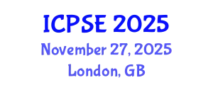 International Conference on Pharmaceutical Science and Engineering (ICPSE) November 27, 2025 - London, United Kingdom