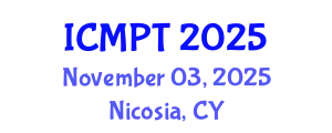 International Conference on Mycotoxins, Phycotoxins and Toxicology (ICMPT) November 03, 2025 - Nicosia, Cyprus