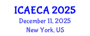 International Conference on Advanced Engineering Computing and Applications (ICAECA) December 11, 2025 - New York, United States