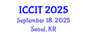 International Conference on Computing and Information Technology (ICCIT) September 18, 2025 - Seoul, Republic of Korea