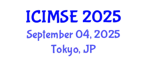 International Conference on Industrial and Manufacturing Systems Engineering (ICIMSE) September 04, 2025 - Tokyo, Japan
