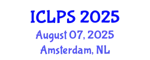 International Conference on Law and Political Science (ICLPS) August 07, 2025 - Amsterdam, Netherlands