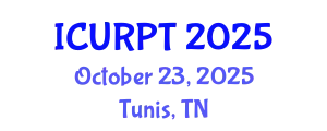 International Conference on Urban, Regional Planning and Transportation (ICURPT) October 23, 2025 - Tunis, Tunisia